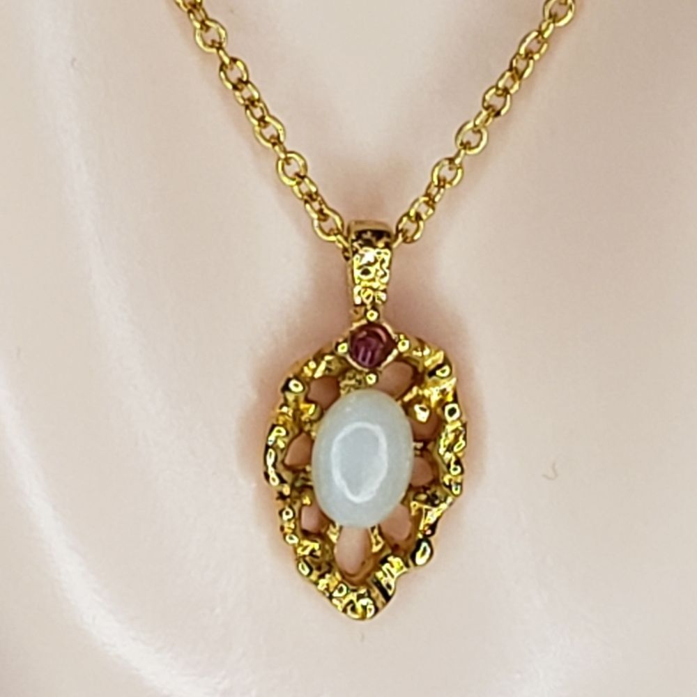 Van Doran Ruby and Opal Necklace